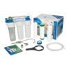 Komplekts BĀZE ar uzstādīšanu. Četru pakāpju dzeramā ūdens filtrēšanas sistēma.