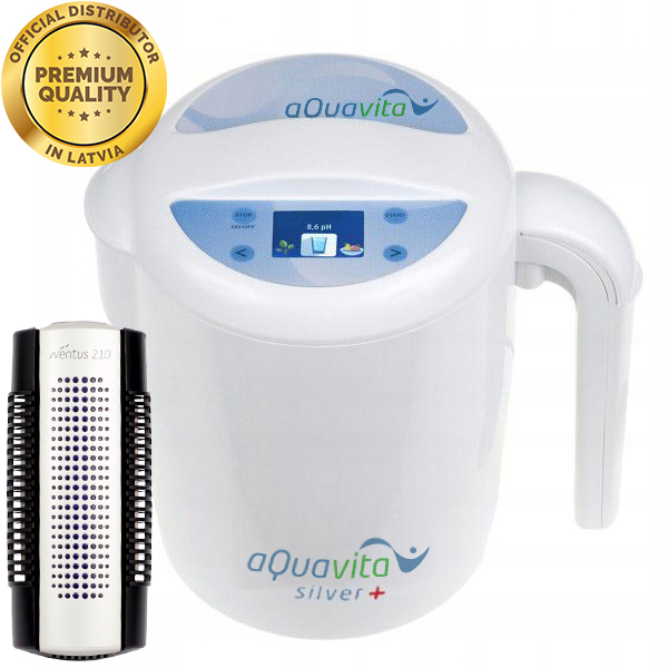 Ūdens jonizators — aQuavita Silver+ + Gaisa jonizators Iventus 210